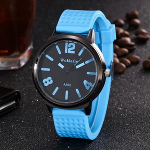 Principal de Wristwatches de alta qualidade Factory Price Candy Color Big Dial Woman Woman Man Homem Unsex Student Silicone Band Quartz Watcheswrist