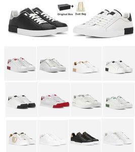 Luxury 23S/S Calfskin Nappa Man Sneakers Shoes White Black Leather Trainers Famous Brands Comfort Outdoor Skateboard Men's Casual Walking EU35-46