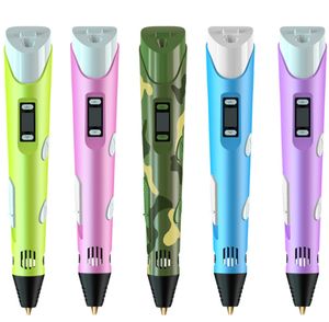 The latest 3d printing pen intelligent DIY three-dimensional doodle pen painting pen puzzle children many styles to choose support customized logo