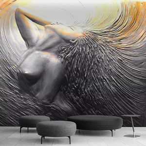 Sfondi Carta da parati Po personalizzata Stile europeo Figura stereo 3D Murale Soggiorno Camera da letto Arte creativa Sfondo Pittura murale DecorWallpape