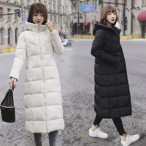 女性のトレンチコートプラスサイズ6xl 2023冬の女性韓国バージョンの大きな綿の長いセクションルーズジャケット