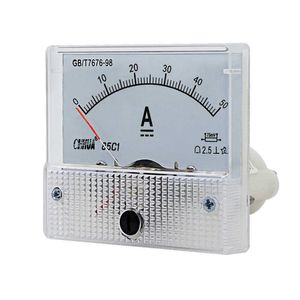 85c1 Medidor de amplificador de amplificador anal￳gico Teste de corrente do painel DC 1A2A3A5A10A15A20A30A50A100A150A200A300A400A500A600A800A1000A