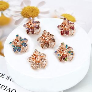 Cristal Pearl Flower Claw Crada de fita de fita Moda de shinestone Hair Pin for Women Butterfly Crown Swan Rabbit Hairpin Clip Acessórios 1347