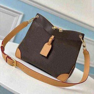 Odeon Mm Umhängetasche mit Reißverschluss, luxuriöse Designer-Handtasche, PM Leder, Namensschild-Ecken, sportliche Vintage-Atmosphäre, Damen-Schulter-Crossbody-Geldbörsen, abnehmbare verstellbare Umhängetasche