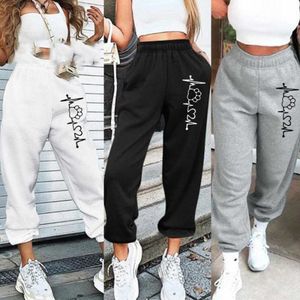 Kadın Pantolon Capris 2022 Yeni Kadınlar Joggers Pantolon Fitness Erkek Gündelik Spor Giyim Dipleri Sıska Sweetpants Pantolonlar Jogger Track Pants Womem Giyim P230504