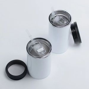 12oz sublimering kan svalare tomma kan isolator rostfritt stål sublimering tumbler sömlös ölhållare vakuum isolerad flask kall isolering kan 002