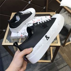 2023 Luxury Designer Ns1 Miami Portofino Ljus Svart/vit Fritidsskor Präglade krokodilmönster Låg topp Platt Sorrento-trycksneakers Sneakers