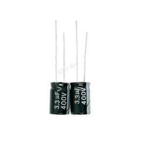 30pcs/lot 400V 3.3UF 8*12 RADIAL aluminum electrolytic capacitor 3300NF 20%