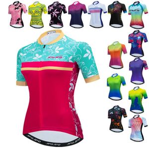 レーシングジャケットWeimostar Women's Cycling Jersey Tops Summer Mountain Bike Shirt Summer Mountain Bike Shirt Breseable Bicycle Clotes Pro Team ClothingRacing Racin