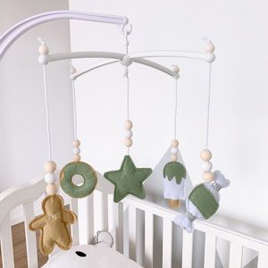 Dekoratif figürinler bebek mobil beşik tutucu döner braket diy yatak zil asılı oyuncaklar çıngırak çocuk odası dekor nesneleri