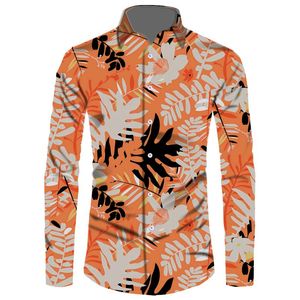 Mäns avslappnade skjortor Oem Wholesale Hawaiian Party Clothing 2023 Loose Streetwear for Man