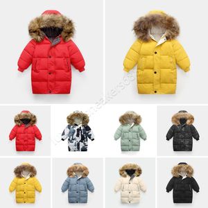 2023 Kids Expedition Down Coat Winter Jacket Boy Girl teenager C08 C07 Outerwear Jackets with Badge Thick Warm Outwear Coats Children Parkas