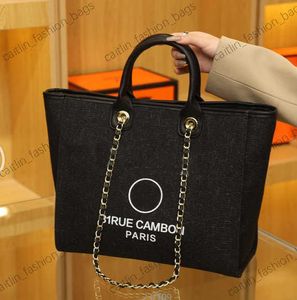 Totes Fashion Women's Canvas Large Capacity Handbag Casual Famous Designer Alphabet Tote Bag Beach Bag G230115