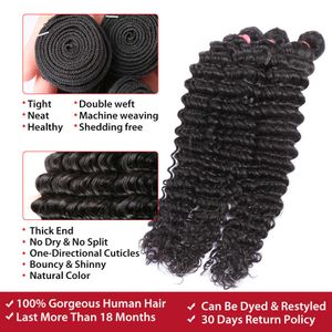 Nxy Lace Wigs 28 30 Inch Deep Wave Human Hair Bundles with 13x4 Frontal Brazilian Remy Water Curly Closure 230106