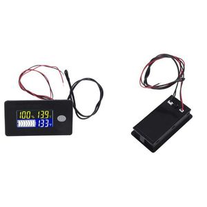 DC 10V~100V Li-ion Lifepo4 Lead acid Battery Capacity Indicator Digital Voltmeter Tester Temperature Monitor 12V 24V 36V 48V 96V