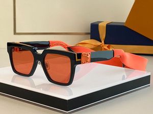 Übergroße Sonnenbrillen, quadratische Designer-Millionärs-Brillenrahmen, handgefertigte Acetat-Anti-glänzende goldene UV400-Linsen, Laser-Logo-Muscat-Brillen