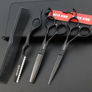 Hår sax Smith King Professional Hair Dressing Scissors 6 tum Cutting Scissorsthinning sax/Shearsrazor/ThinningCombkits/Case 230114