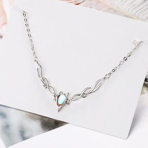 Charmarmband Trendiga Moonstone Crystal Elk For Women Jewelry Fashion 925 Sterling Silver