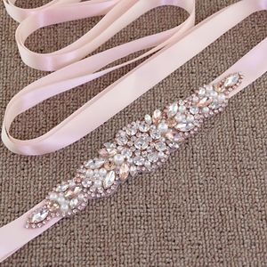 Hochzeitsschärpen S426 Brautgürtel Atemberaubende silberne Diamant-Brautkleidgürtel für Damenaccessoires Bund Abendkleider