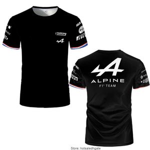 F1 Alpines McLarens T koszule Formuła pierwsza Alonso Racing Car Racing Car 3D Print Streetwear Men Mass Fashion O-Neck T Shirt TEES TOPS Jersey