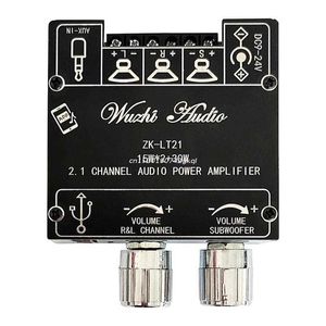 ZK-LT21 Adjustable Bluetooth-compatible Audio-Digital Power Amplifier Stereo Board 2.1 Channel DC 15W add 15W add 30W for Home