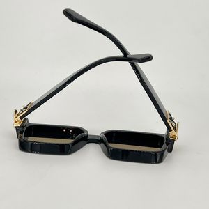 Designer Millionaire Glasses Sunglasses for and Classic Square Full Frame Vintage 1165 1.1 Shiny Gold Metal UV Protection Function Men Women