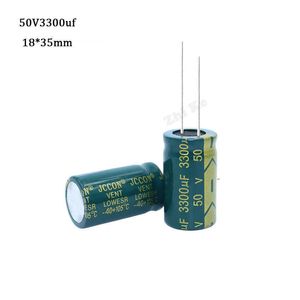 1PCS 3300UF 50V 방사형 전해 커패시터 50V3300UF 고주파 커패시터 18x35mm