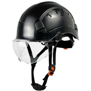 CE EN397 ABS HAT HAT ANSI Construction Safety Helask z Visor for Engineer Goggles Otwory Ochrona głowy przemysłowa