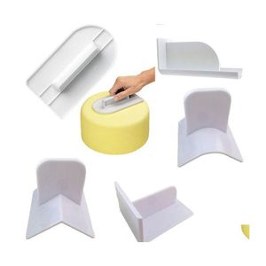 Baking Pastry Tools Plastic Cake Smoother Polisher Flat Decorating Fondant Spatas Brush Diy Kitchen Accessories Drop Delivery Home Dhkc1