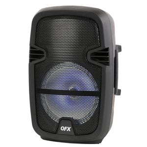 QFX PBX-8074 8-Zoll-Bluetooth-Lautsprecher mit Mikrofon-Fernbedienung