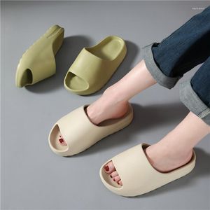Slippers 2023 Summer House Cartoon Men Women Flip Flops Thick Slides Fashion Printed Couples Platform Shoes Outdoor Sandals
