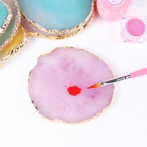 Nail Art Kits Resin Makeup Mixer Polish Mixing Plate Foundation Coloring Palette Smooth And Professional Easy To Clean Wipe Off.