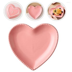 Plates Plate Heart Ceramic Dish Tray Dessert Serving Shaped Porcelain Kitchen Dinner Haves Must Saladsushi Snack Fruit