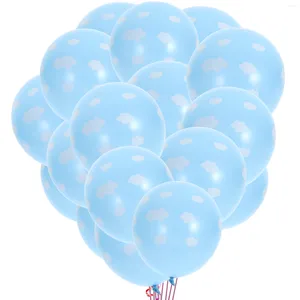 Party Decoration Balloons Latex Cloud Clouds Baby Birthday Decorations Shower Blue Balloon Printing Story Boy Light Thick Thicken Christmas