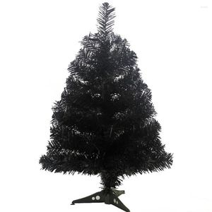 Weihnachtsdekorationen, 60 cm, künstlicher Baum mit Kunststoffständer, Basis für Zuhause, Party, Dekoration (schwarz)