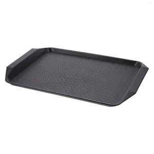 Tallrikar bricka serveringRectangular Tieredfast Ottoman förvaringsplattor Trays Restaurang Basket Badrum Dessertbord Kaffefrukost