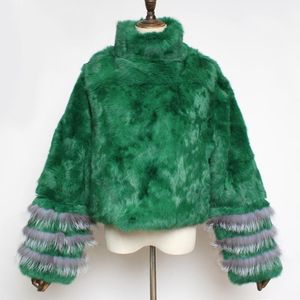 Women's Fur & Faux Lady Luxury Fashion Genuine Real Jacket Coat Winter Women Warm Pullover Loose Style CoatsWomen's Women'sWomen's