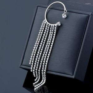 Dorsali Orecchini LEEKER Non-Piercing Farfalla Foglie Stella Clip per l'orecchio per le donne Oro Argento Colore Cubic Zirconia Clip di gioielli 2023 LK2