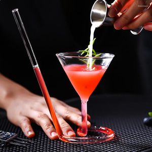 Bicchieri da vino Divertimento creativo Bicchiere da cocktail a spirale Rosso Regalo di San Valentino Halloween Vampire Cup Coda lunga