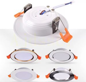 Innenbeleuchtung Downlights 220V Spot Dreifarbig dimmbar 5W 7W 9W 12W 15W Einbau in LED-Decken-Downlight-Licht Kalt-Warmweiß-Lampe