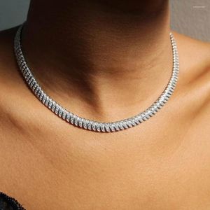 Naszyjnik Zestaw 10 mm Herringbone Saym Bransoletka Bransoletka Złota Srebrna Kolor Zęby 5a CZ Kamienie Choker Hip Hip Rapper Kobiet biżuteria