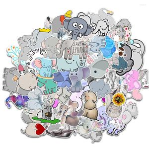 Gift Wrap 50pcs Cute Elephant Stickers For Notebook Scrapbook Stationery Laptop Personalized Sticker Craft Supplies Scrapbooking Material