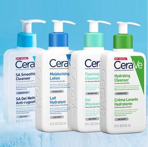 향수 바디 로션 스킨 케어 크림 236ml Cerave SA 스무딩 클렌저 수화 광고 클렌저 보습 로션 8fl.oz 향기없는 얼굴 처리 젤