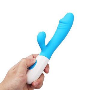 Sex toy massager toys G-spot Rabbit Vibrator for Women Dual Vibration Silicone Dildo Female Vagina Clitoris Massager Waterproof Toys 18