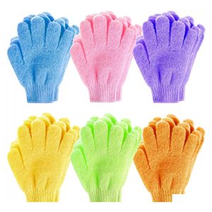Bath Brushes Sponges Scrubbers Moisturizing Spa Skin Care Cloth Glove Brushes Exfoliating Gloves Face Body Bathes Mitten Drop Del Dhbzh