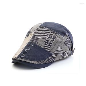 Berets Duckbill Beret Men Sboy Hat Flat Ivy Cap Spring Autumn Golf Driving Cotton Breathable Outdoor Accessory