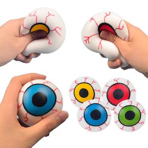 Halloween Horror Eyeball Squishy Flour Eyeballs Fidget Toy Anti Stress Venting Balls Funny Squeeze Toys Stress Relief Decompression Toys Anxiety Reliever