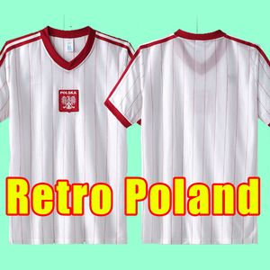 Retro Soccer Jerseys Poland vintage football shirts short sleeve 1982 82 Adult men