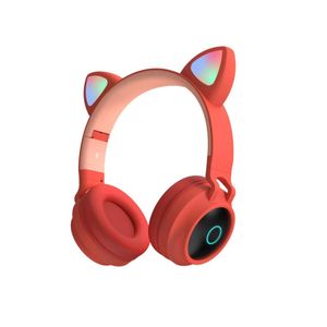 Favor dos alunos Farinhos de gato fofos vestindo desenho sem fio Bluetooth Headset Headset Telefone Explos￣o eSports em estoque Xu Drop D Dhigu