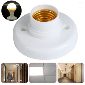 Lamp Holders 1pcs E27 Screw Holder LED Flat Base Fittings Socket Round Fixing Bases For Lamps Adapter